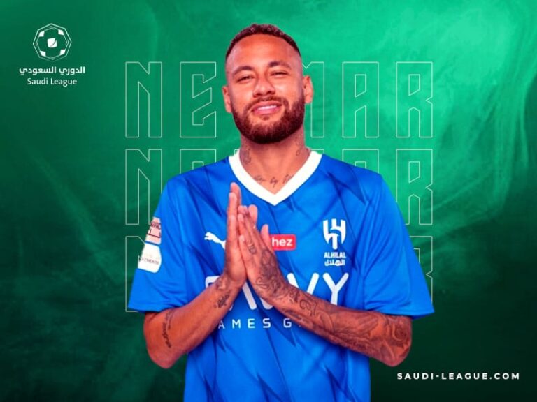 Neymar supports Al-hilal and relieves knee bloating