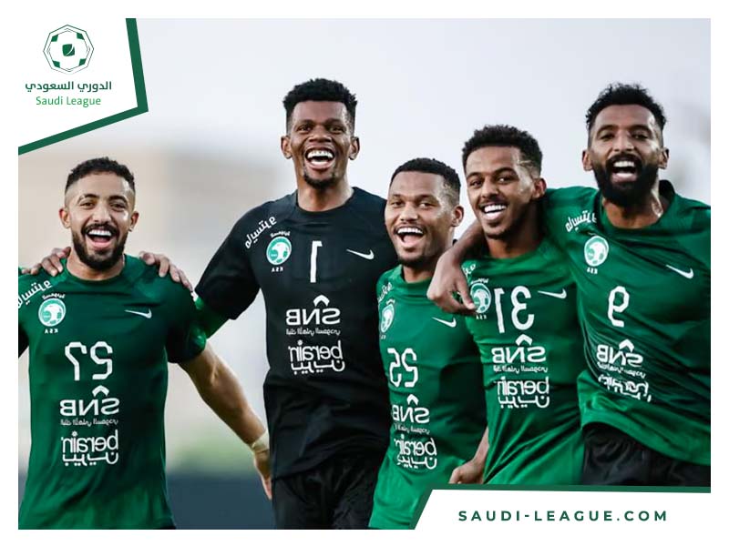 المنتخب السعودي يقاتل