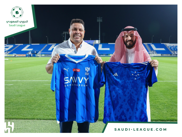 Ronaldo appears at al-hilal and praises the team record